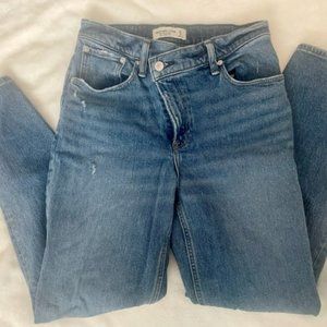 Abercrombie & Fitch - ‘90s straight Ultra High Rise - Criss-Cross Waistband